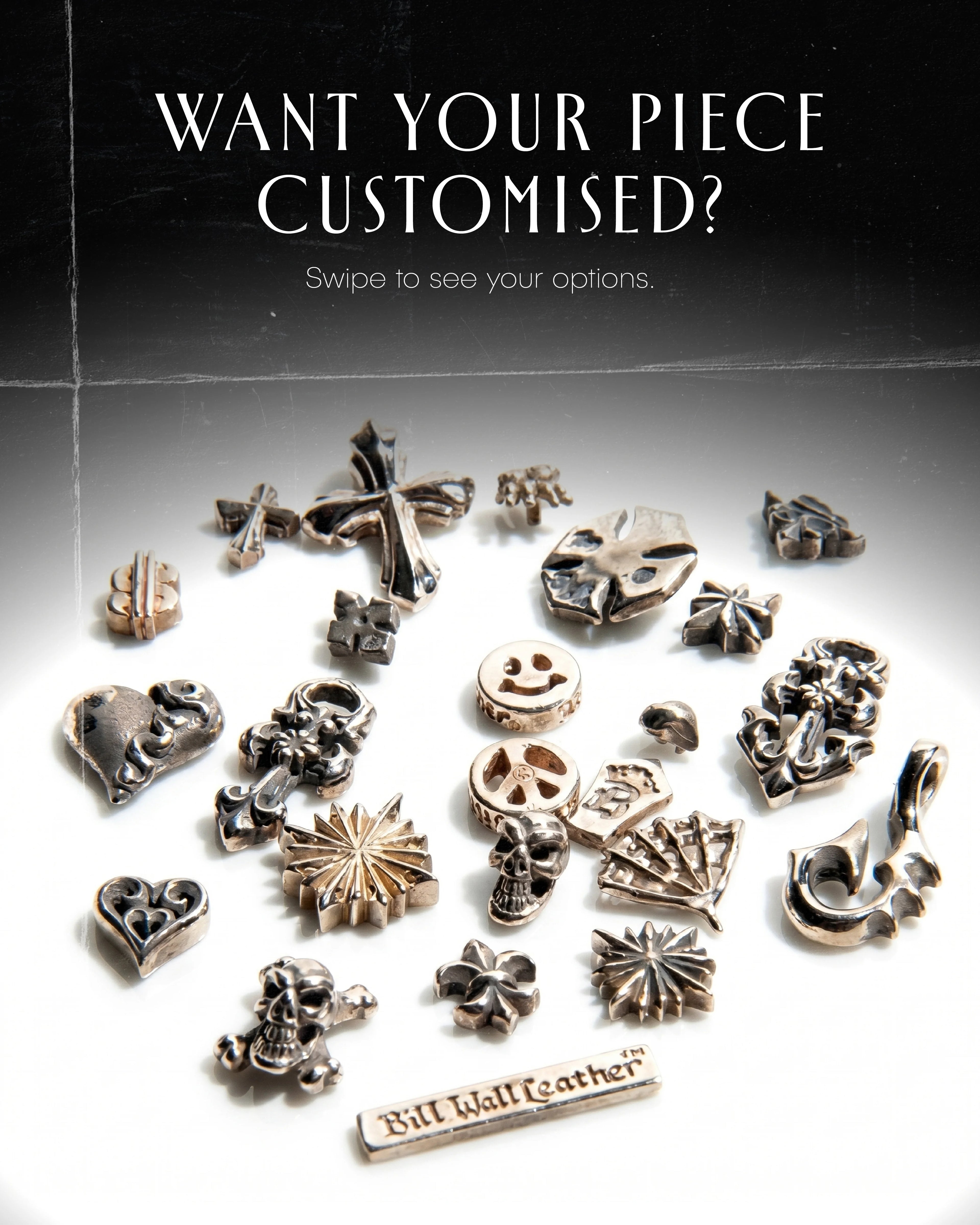 2002 GOTHIC CROSS CHARM - C322