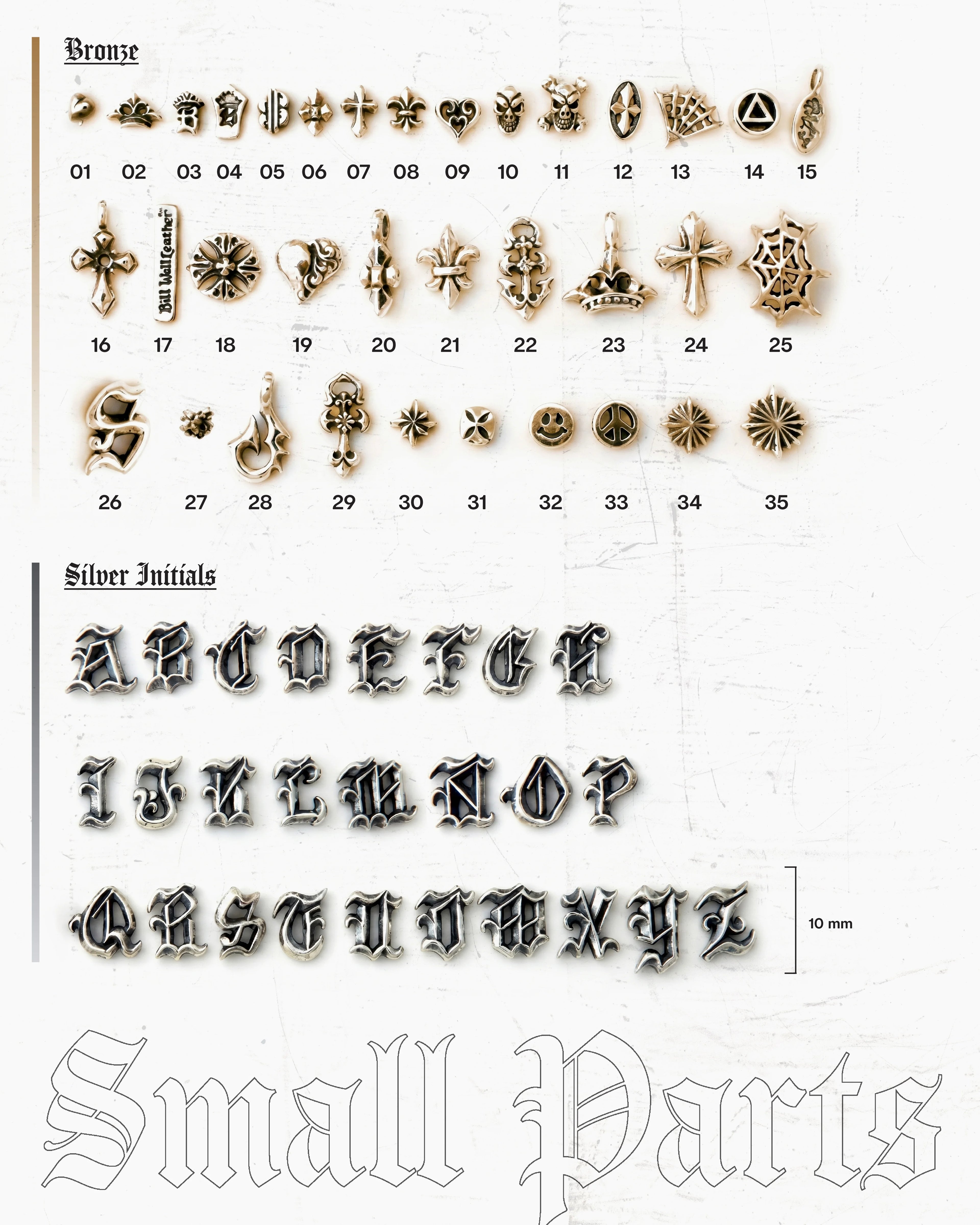 2002 GOTHIC CROSS CHARM - C322
